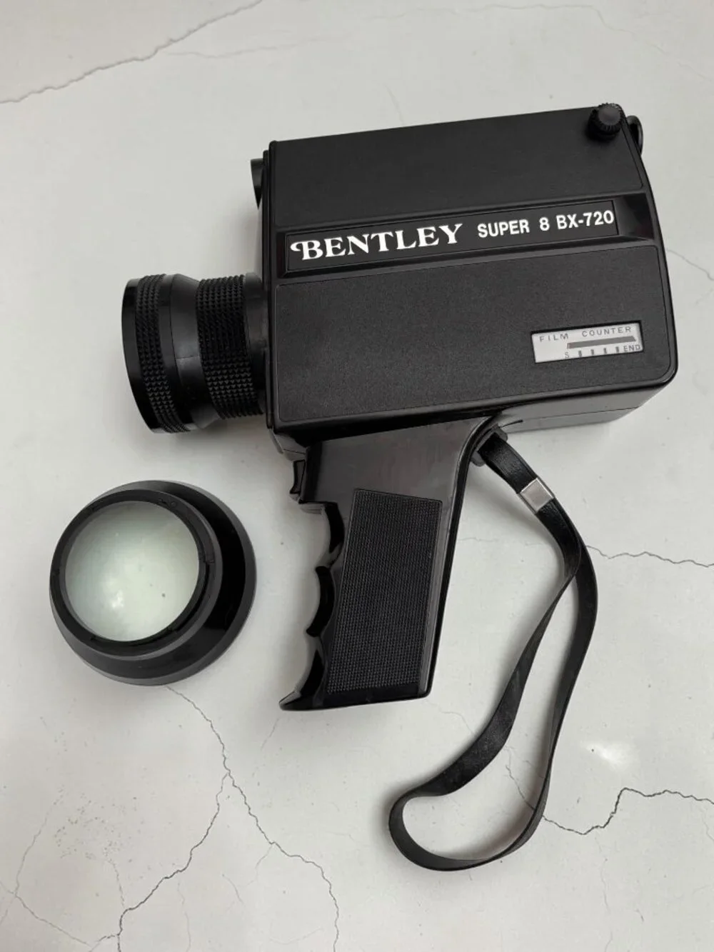 Bentley Super 8 BX-720 Vintage Film Camera With Lens Attachment & Strap